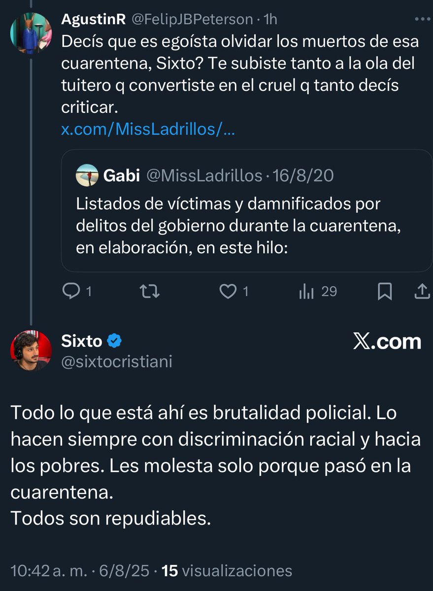 Expando: es pelotudo, hijo de puta y porfiado. Se lo deben haber enseñado con la Chevening.