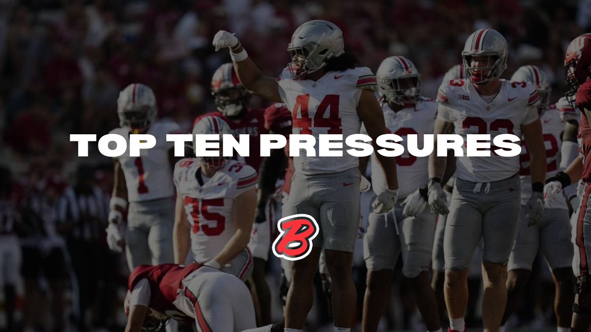 Ohio State Defense 2024: Top Ten Pressures Thread. 🧵🧵🧵

70+ Full cut-ups inside the Coaches Circle.

Link (50% off using code 200, 12 left) theballmanac.org/offers/mJ5xMHo…