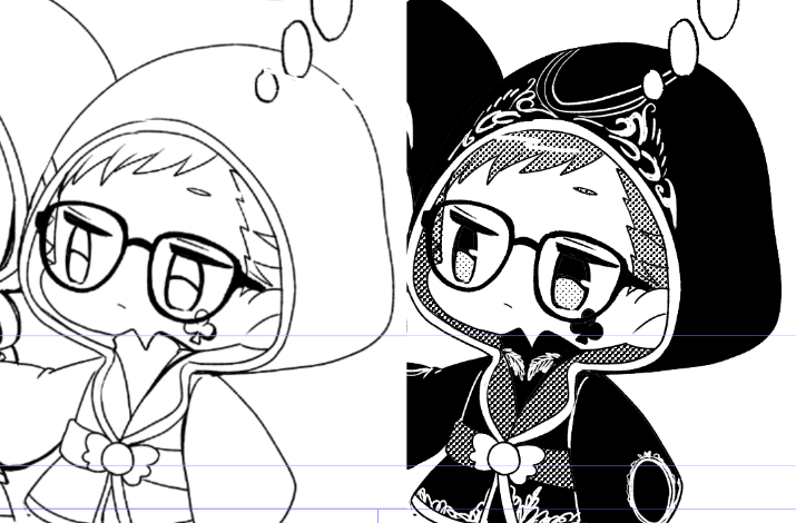 この状態のをこう仕上げていってるのですが終わる気がしない……なんなら追加のページ下描きすら出来てない

頑張りますっ!!!!! 