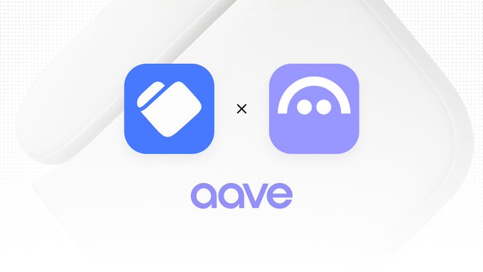 Dynamic와 Aave 로고