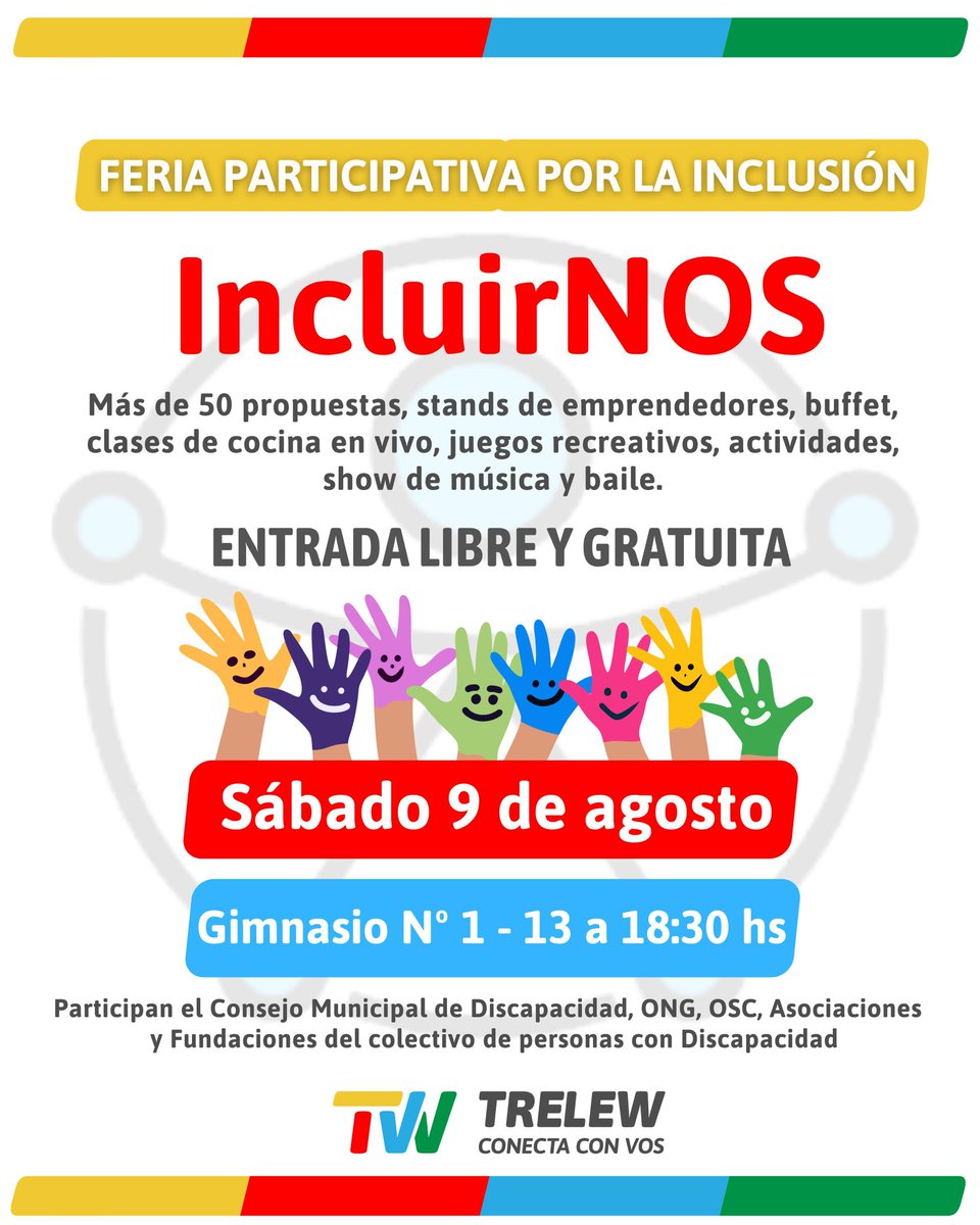 Este sábado estaremos presentes en el Gimnasio N.º 1, participando junto a otras organizaciones e instituciones que trabajamos diariamente por la visibilización y el acceso a derechos.
Los esperamos!
