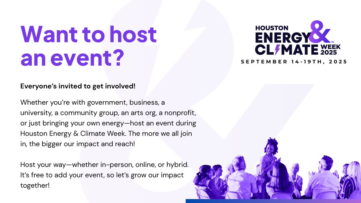 Houston Energy and Climate Week tweet media