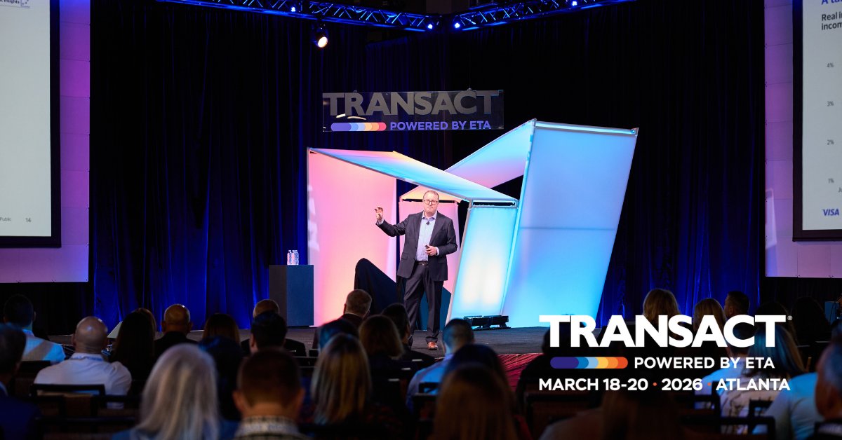 #TRANSACT2026 will be bringing new ideas to the stage in 2026. Who should be on it? Drop a name of a speaker or payments pro you want to see 👇