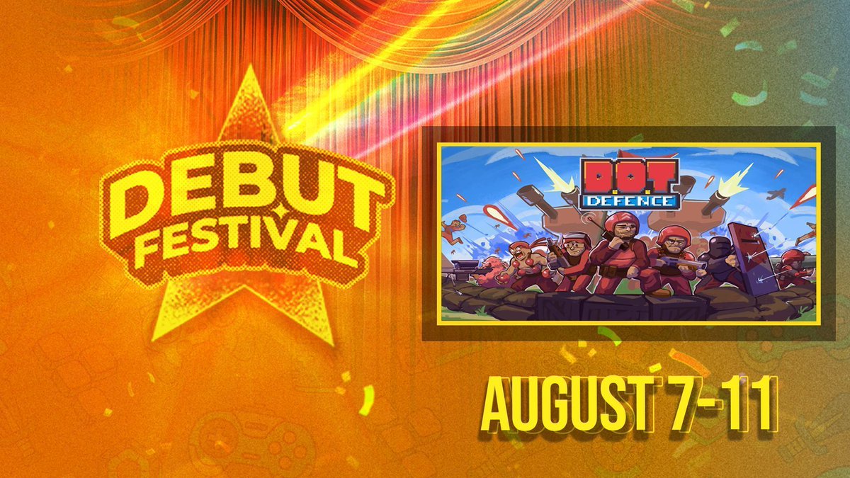 RattleAxeGames (@axe_rattle) on Twitter photo We are super excited to be part of the Steam Debut Festival hosted by
<a href="/gamedev_ist/">GameDev.ist</a> on Steam from August 7th to 11th!
Make sure to check out DOT Defence!
store.steampowered.com/app/3124850/DO…
#indiegame #indiedev #gamedev #videogames #steam #debutfestival We are super excited to be part of the Steam Debut Festival hosted by
<a href="/gamedev_ist/">GameDev.ist</a> on Steam from August 7th to 11th!
Make sure to check out DOT Defence!
store.steampowered.com/app/3124850/DO…
#indiegame #indiedev #gamedev #videogames #steam #debutfestival