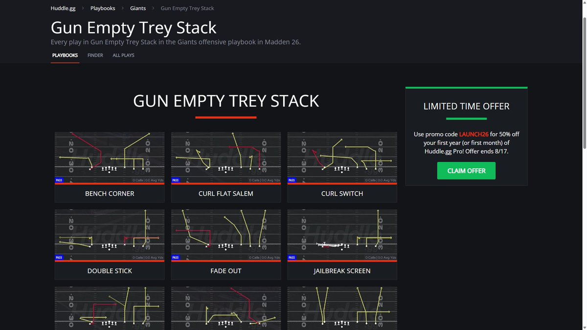 We heard you guys wanted to see the #Madden26 playbooks:

huddle.gg/playbooks
👆