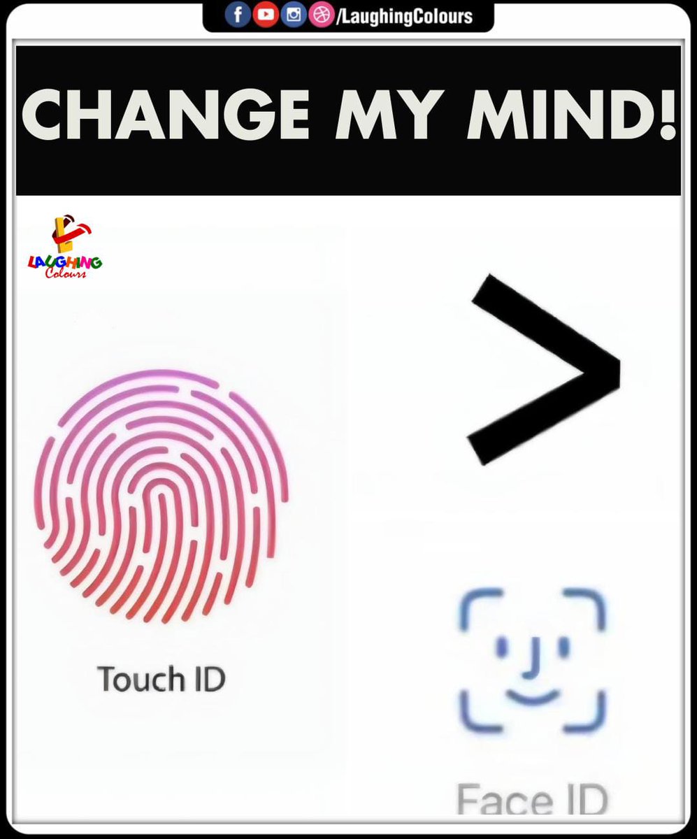 LaughingColours's tweet image. Team Touch ID 🔐

#techdebate #touchidvsfaceid #securityfirst #applefeatures #changemymind #fingerprintlock