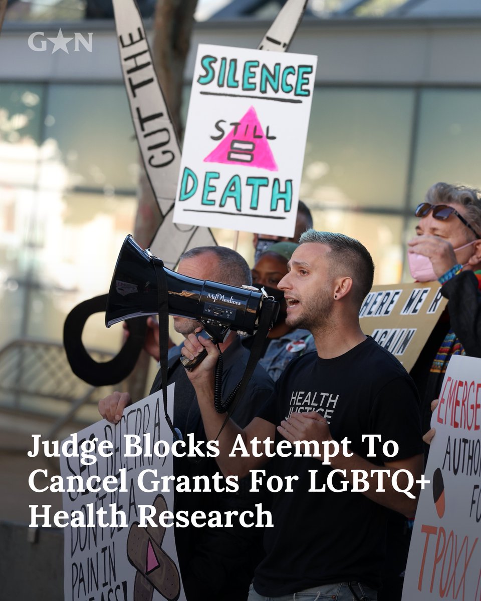 A federal judge has blocked the Trump administration from cancelling US National Institutes of Health grants that research LGBTQ+ health.

Judge Lydia Griggsby said the move was meant to “focus and target LGBTQ+ members” and issued a preliminary injunction.