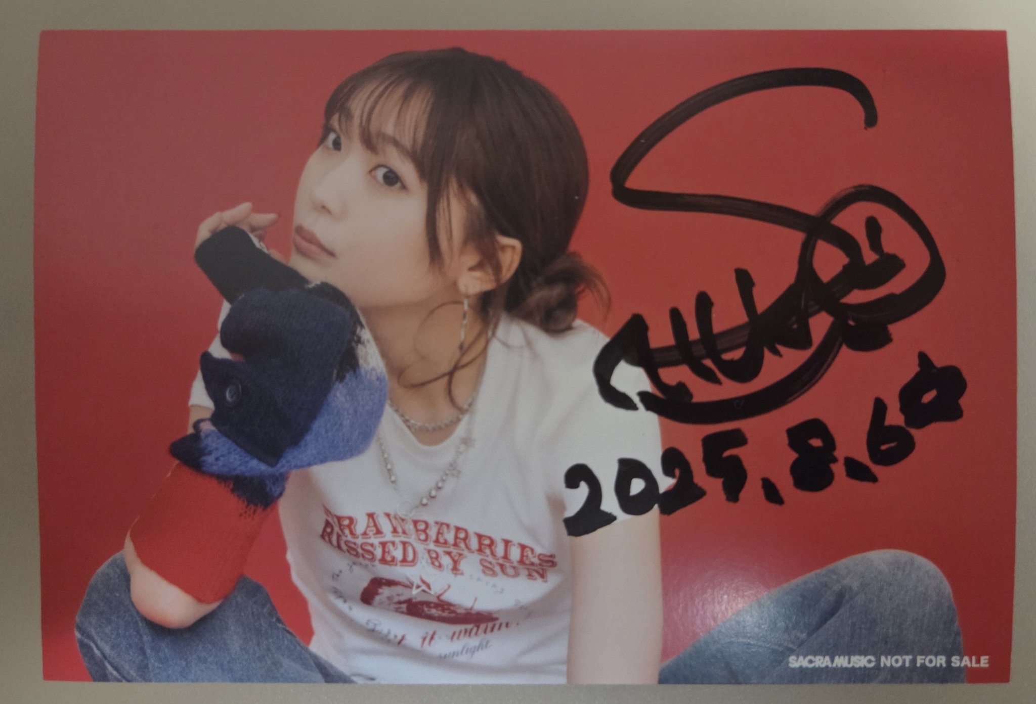 斉藤朱夏 サイン入りポスター ラブライブ サンシャイン aqours 斉藤朱夏 サイン入りポスター