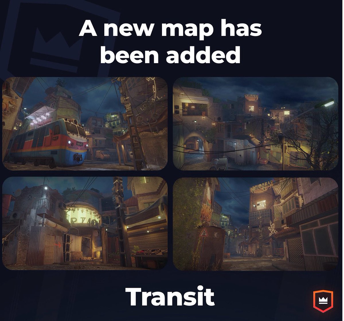 🔥Custom games just got an update — we’ve added the Transit map

The map’s atmosphere immerses you in Vietnamese slums with narrow alleys, dense buildings, and railway tracks. The main feature? A moving train that runs right through the center!