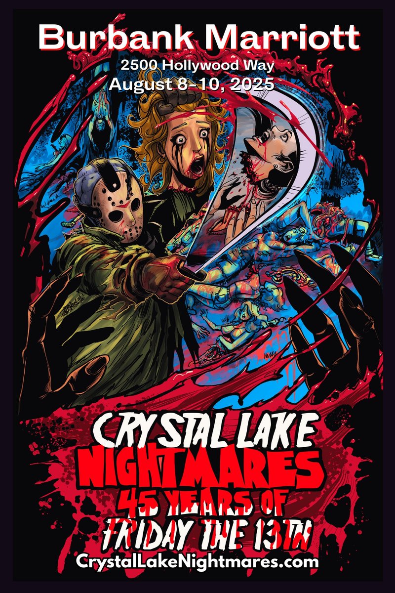 Come meet Marcus, Steel, More's, Katims, Hayes, Galik, Manfredini, Furey, Aronson, Baker, Zerner, Taylor, Munro, Swan, Krakta, Burgi, Morgan, Henderson, Savage and Ward at Crystal Lake Nightmares in Los Angeles, CA This Weekend! Visit crystallakenightmares.com for information.
