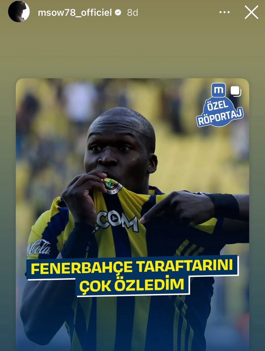 Moussa Sow’un paylaşımı.