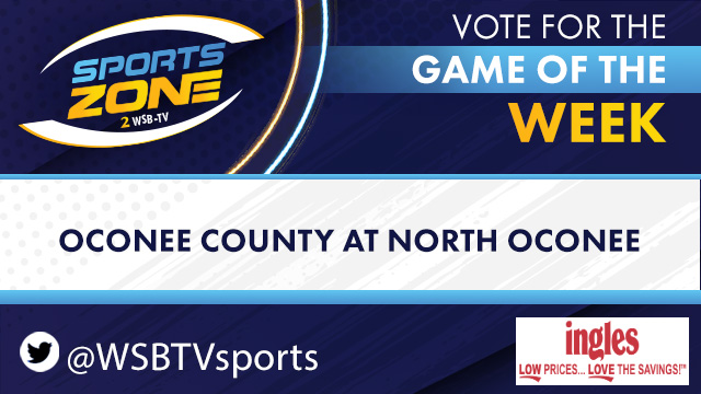 WSB-TV Sports Zone (@wsbtvsports) on Twitter photo Should <a href="/wsbtv/">WSB-TV</a> cover <a href="/OCFearTheSpear/">Oconee County Warrior Football</a> vs. <a href="/NOHSFootball/">North Oconee Football</a> as the Game of the Week on Aug. 15?
Each RT is 1 vote.
More info here: wsbtv.com/sports/high-sc… Should <a href="/wsbtv/">WSB-TV</a> cover <a href="/OCFearTheSpear/">Oconee County Warrior Football</a> vs. <a href="/NOHSFootball/">North Oconee Football</a> as the Game of the Week on Aug. 15?
Each RT is 1 vote.
More info here: wsbtv.com/sports/high-sc…