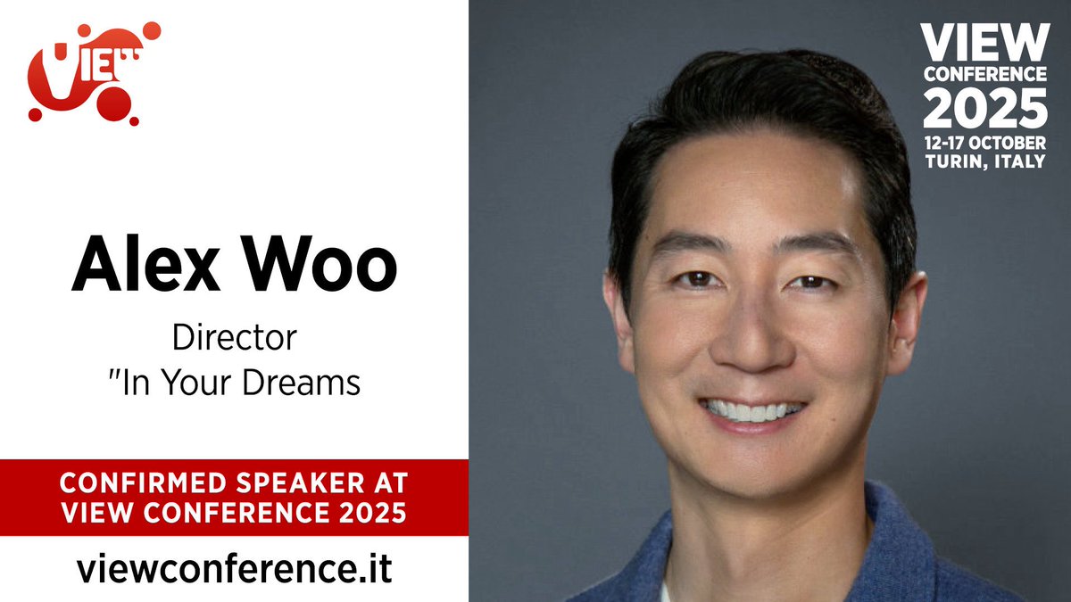 to_megutierrez's tweet image. Director of @netflix #inyourdreams #alexwoo is a confirmed 
@ViewConference 2025 speaker. 

viewconference.it/pages/registra…

#viewconference #animation #vfx #games #ai #cgi #realtime #virtualproduction #vr #ar #xr #mr #generativeai #storytelling #creativeindustries  #conceptart