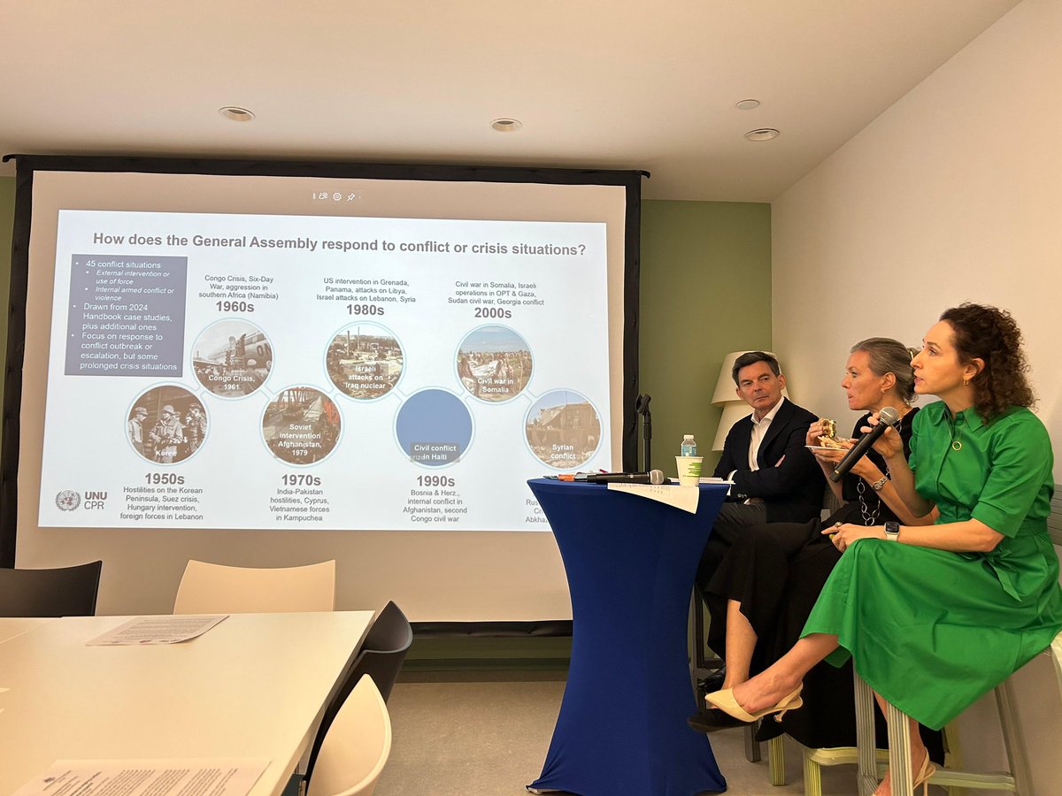 🕊️ What role can the General Assembly play in today’s crises?

#KingdomNL co-hosted a workshop with <a href="/UNUniversity/">UN University</a> &amp; <a href="/AustraliaUN/">Ambassador James Larsen 🇦🇺🇺🇳</a> on how the GA responds to use of force. #KNL stressed the GA can build on past experience &amp; act with the #UNSC &amp; #PBC to tackle today’s challenges.🇺🇳🙌