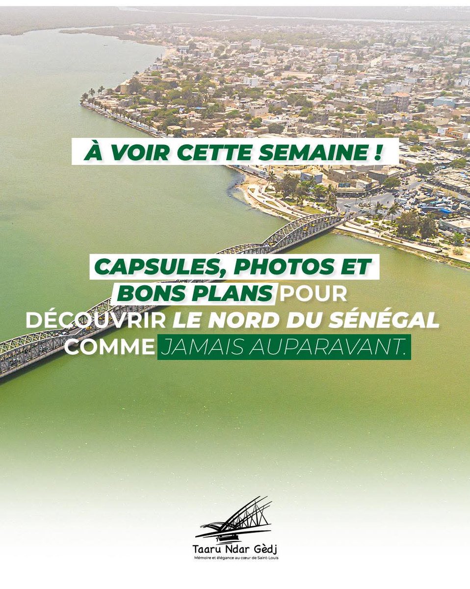 Taaru Sénégal 🇸🇳
Dans le cadre de la promotion du tourisme interne, le Ministère du Tourisme et de l’Artisanat (MTA) lance Taaru Sénégal, une série de capsules vidéos 🎥 et de contenus immersifs 📸 pour révéler les trésors touristiques de toutes les régions du pays.