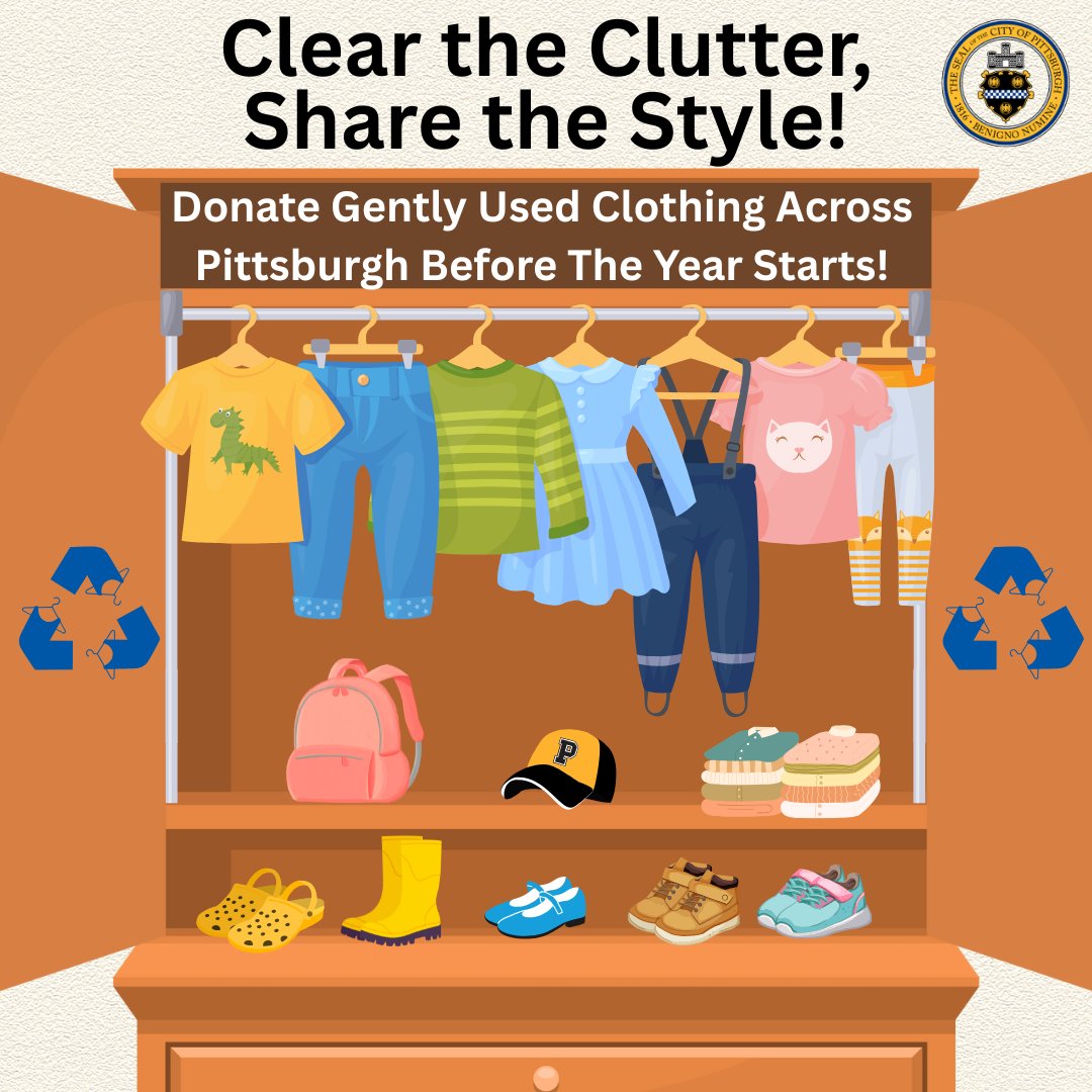 If your student is growing like a weed, consider donating their old school clothes to organizations around the Pittsburgh area. For instance, the Salvation Army, Goodwill, Soles4Souls, St. Vincent de Paul, Planet Aid, or even the East End Community Thrift!
