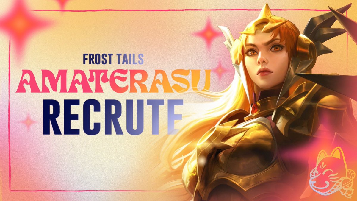 zSerenity (@zserenity_) on Twitter photo Coucou ✨
Notre team League of Legends <a href="/FrostTails/">Frost Tails ⭐️</a> Amaterasu recrute !
Équipe Women & NB :
Poste : Jungler / Toplaner
Elo : Platine / Émeraude
📩 Intéressé·e ? Contactez-moi en MP !
🔄 RT & ❤️ appréciés Coucou ✨
Notre team League of Legends <a href="/FrostTails/">Frost Tails ⭐️</a> Amaterasu recrute !
Équipe Women & NB :
Poste : Jungler / Toplaner
Elo : Platine / Émeraude
📩 Intéressé·e ? Contactez-moi en MP !
🔄 RT & ❤️ appréciés