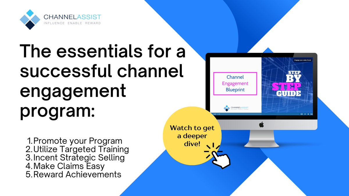 brookefriendly's tweet image. Essentials for a successful channel engagement program 
1. Promote
2. Targeted training 
3. Incent strategic selling
4. Make claims easy  
5. Reward Achievements

Watch more: hubs.ly/Q03Bw32B0

#ChannelEngagement #channelreps #channelprogram #incentiveprogram
