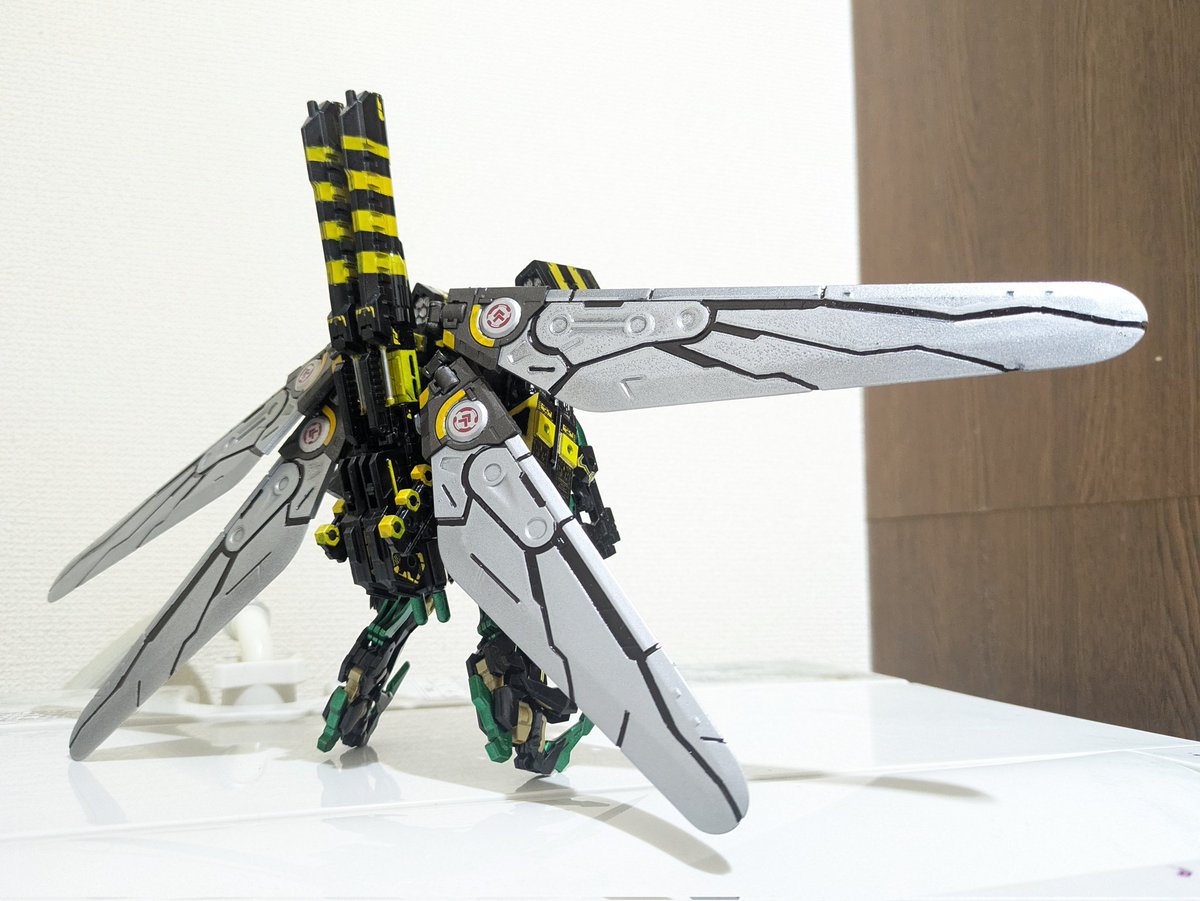 TYPE:SIEBOLD's DRAGONFLY
オニヤンマ型高速強襲型メガミデバイス
機体名「天鬼（アマキ）」、粗が目立つけどとりあえず完成…！
#メガミデバイス