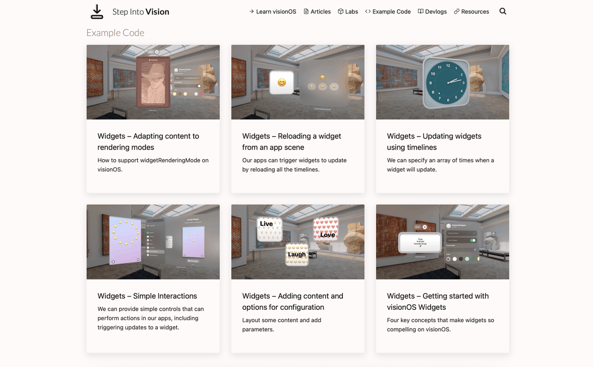 vrhermit's tweet photo. Are you adding widgets to your visionOS app this year? @stepintovision has six new examples to help you get started.

#visionOS #SwiftUI #WidgetKit

https://t.co/IhStGC7SP2 https://t.co/AHP8w5nAm0