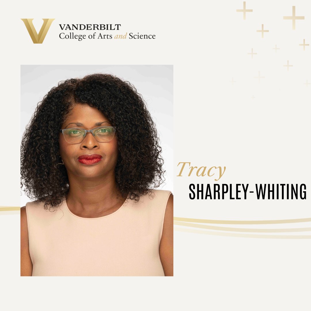 Vanderbilt College of Arts and Science (@vuartsci) on Twitter photo Tracy Sharpley-Whiting, Gertrude Conaway Vanderbilt Distinguished Professor of African American and Diaspora Studies and French, has been elected to <a href="/americanacad/">American Academy of Arts & Sciences</a>! Read about Sharpley-Whiting's work and this honor đź”—vu.edu/6ziix Tracy Sharpley-Whiting, Gertrude Conaway Vanderbilt Distinguished Professor of African American and Diaspora Studies and French, has been elected to <a href="/americanacad/">American Academy of Arts & Sciences</a>! Read about Sharpley-Whiting's work and this honor đź”—vu.edu/6ziix