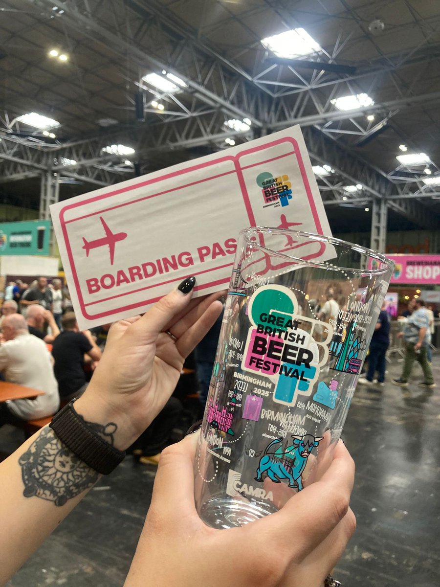 ✈️ We hope everyone is ok at Birmingham International Airport.
🍺 If you are stuck at the airport, come to the Great British Beer Festival next door at the NEC for a pint while you wait.
🎟️ Show us your boarding pass at the door and we will let you in to the festival for free!