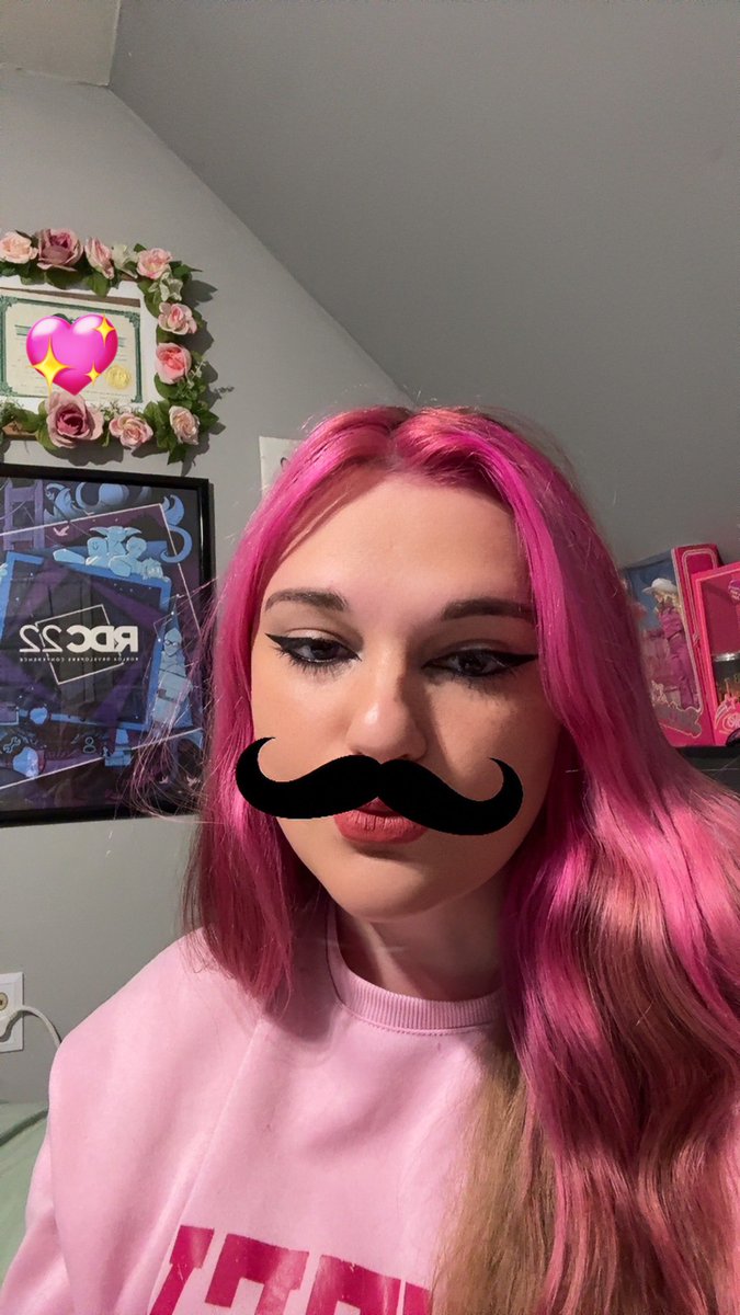 I look hot with a mustache. That is all I came here to say ok bye