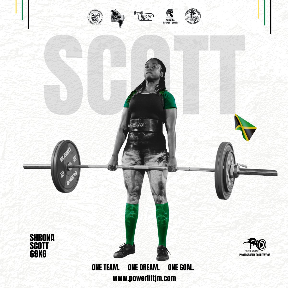 PowerliftingJM's tweet image. Team Jamaica’s very own 69KG Women’s Open Shrona Scott led us off strong at the 22nd IPF/NAPF North American Regional Powerlifting Championships and came 6th in her weight class✨
-