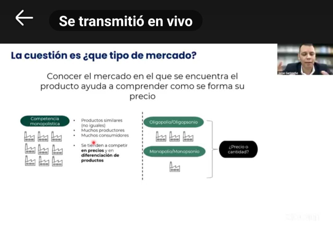 sedecopy's tweet image. 📊 El día de hoy se realizó el webinar “Oferta, demanda y formación de precios” con el Econ. Jorge Garicoche, Director de la Consultora Mentu abordando cómo se determinan los precios en el mercado y el rol de los consumidores.