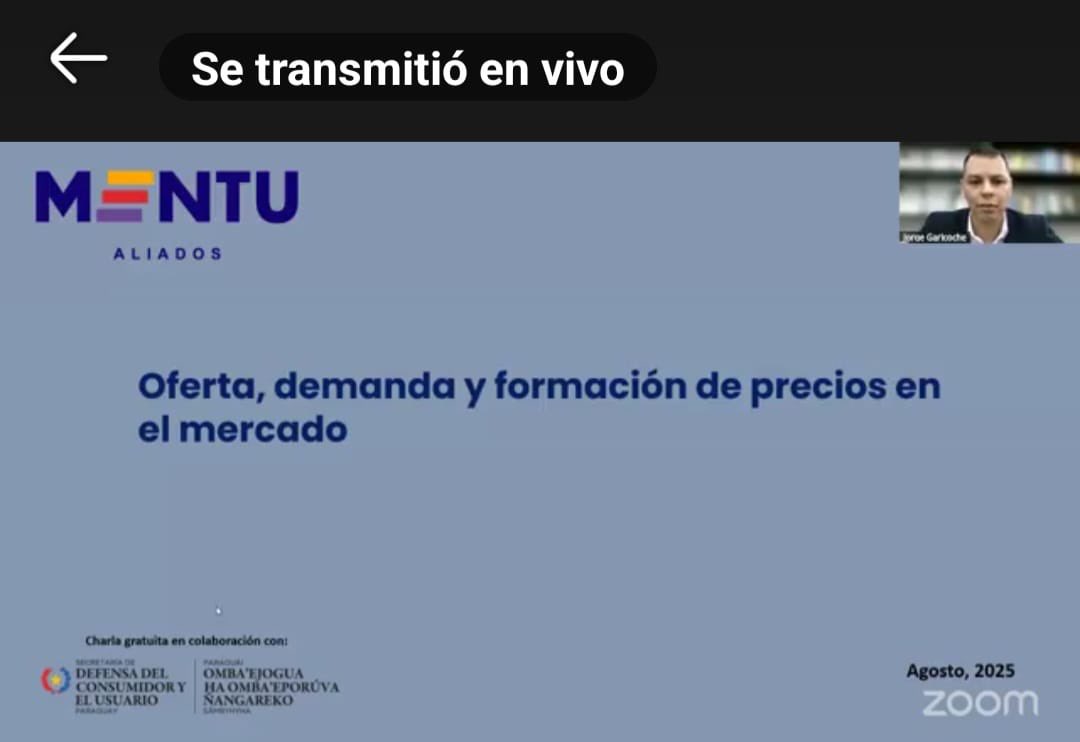 sedecopy's tweet image. 📊 El día de hoy se realizó el webinar “Oferta, demanda y formación de precios” con el Econ. Jorge Garicoche, Director de la Consultora Mentu abordando cómo se determinan los precios en el mercado y el rol de los consumidores.