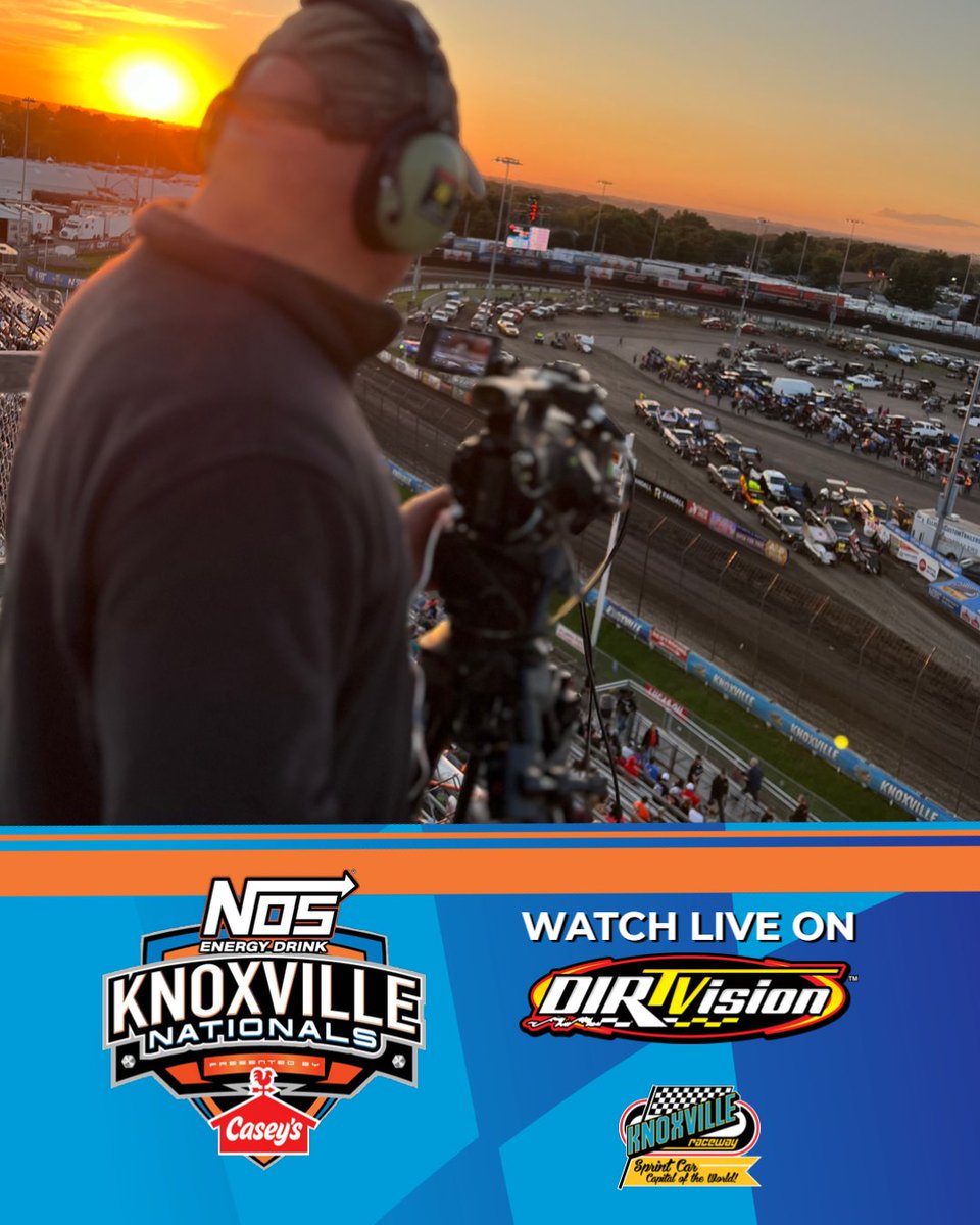 Knoxville Raceway (@knoxvilleraces) on Twitter photo Can’t make it to Knoxville? Don’t miss a lap of the action! Watch the Knoxville Nationals LIVE 🖥 broadcast on <a href="/dirtvision/">DIRTVision</a>! Can’t make it to Knoxville? Don’t miss a lap of the action! Watch the Knoxville Nationals LIVE 🖥 broadcast on <a href="/dirtvision/">DIRTVision</a>!