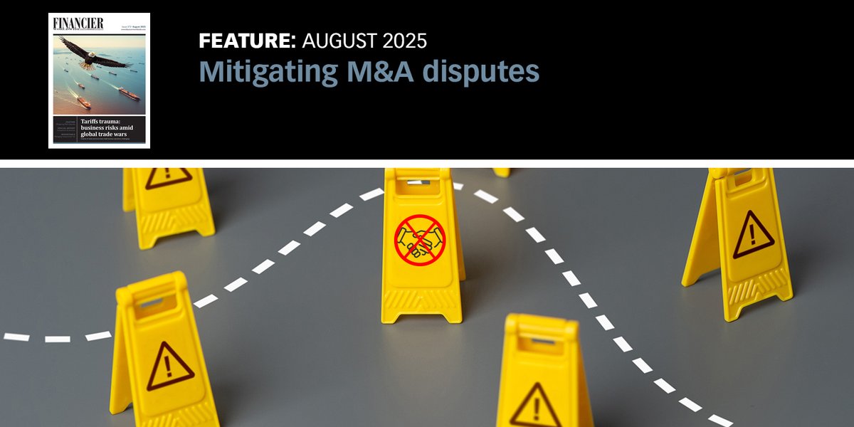 There are numerous reasons why disputes may arise in M&amp;A, &amp; increasingly, these are being driven by factors such as ESG concerns, the rise of AI, &amp; misaligned valuations – particularly in high-value transactions. FW’s August issue assesses M&amp;A disputes: tinyurl.com/2b4y5xf7
