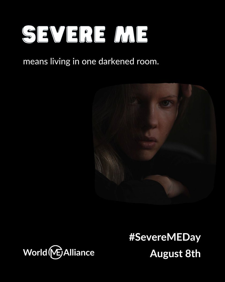 WorldMEAlliance's tweet image. 🏠 Four walls. One darkened room. For many with Severe ME, this becomes their entire world. 

They need change now. High quality healthcare, research to find treatments and recognition of all they endure. 

#SevereMEDay #Housebound #Bedbound #SevereME #HiddenButHere #BeTheLight