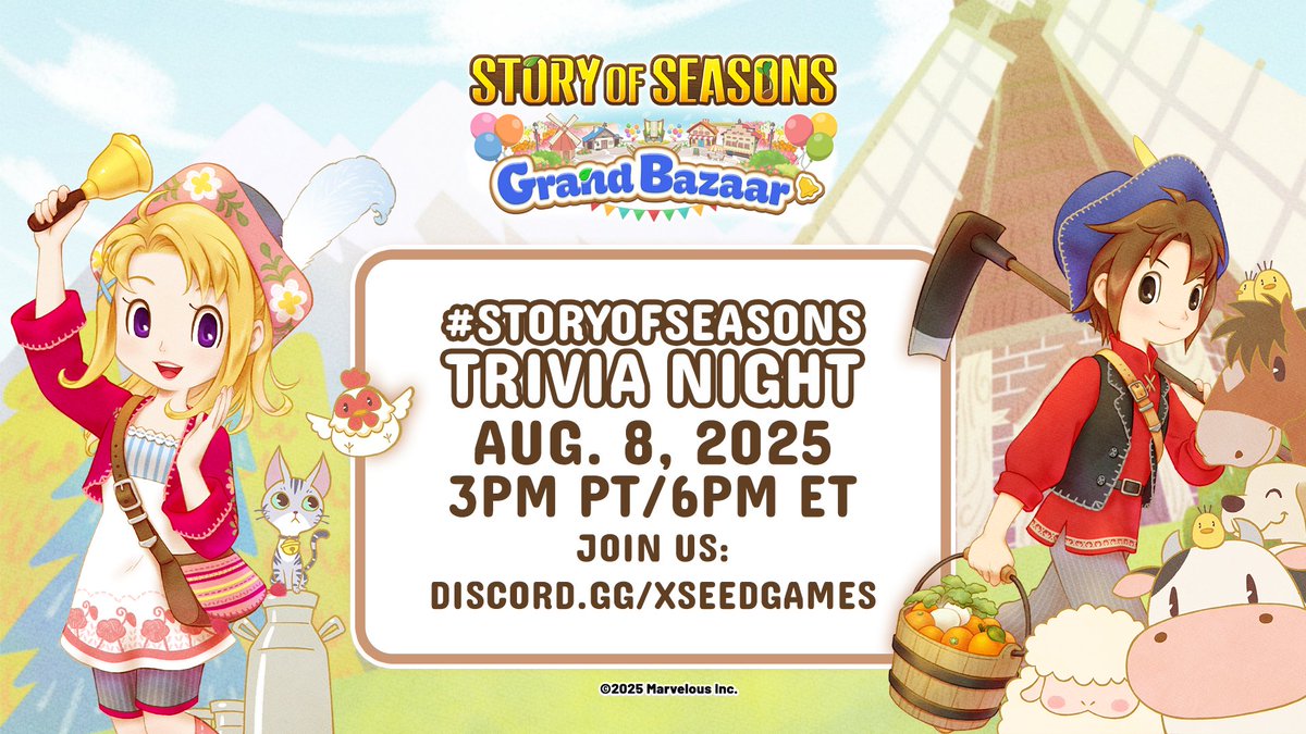 Test your super-fan knowledge at our #StoryofSeasonsTrivia Night! Join us Friday at 3pm PT/6pm ET in our Discord and see if you have what it takes to win!

Prizes and more details: bit.ly/4m2vovs

Discord: bit.ly/2vgntqo