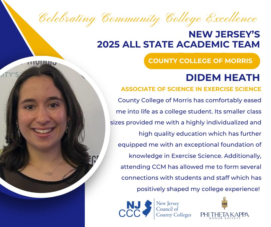 NJ's Community Colleges (@njcommcolleges) on Twitter photo Academic excellence. Community service. True leadership. 
Hats off to Didem Heath of @phithetakappa, a 2025 New Jersey All-State Academic Team honoree! 
#NJAllStateAcademicTeam #IamPTK @phithetakappa Academic excellence. Community service. True leadership. 
Hats off to Didem Heath of @phithetakappa, a 2025 New Jersey All-State Academic Team honoree! 
#NJAllStateAcademicTeam #IamPTK @phithetakappa