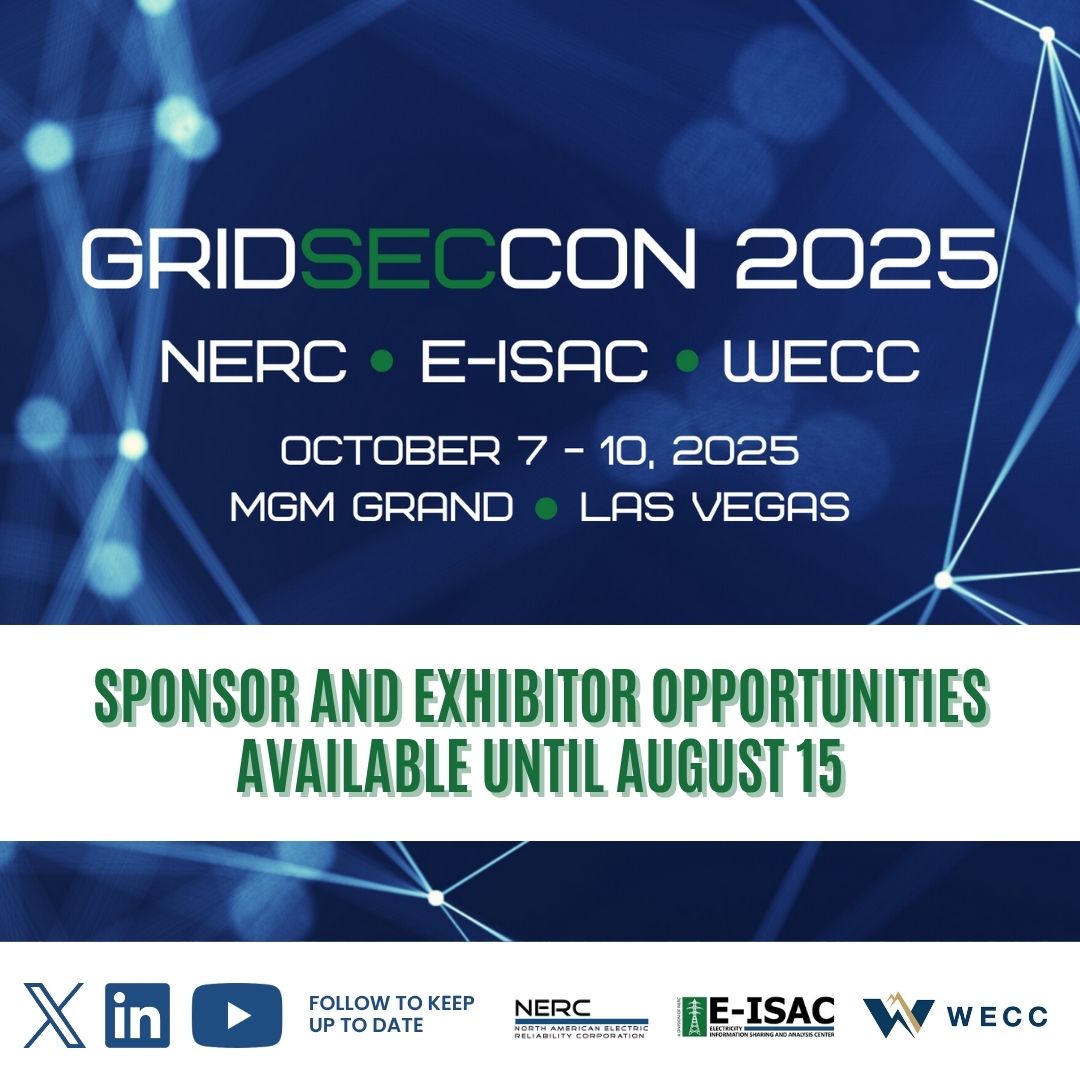 NERC_Official's tweet image. #GridSecCon2025 sponsorship and exhibition opportunities are still available. Solidify your brand as a grid security champion and secure your spot by August 15! ow.ly/AgRY50WAaut