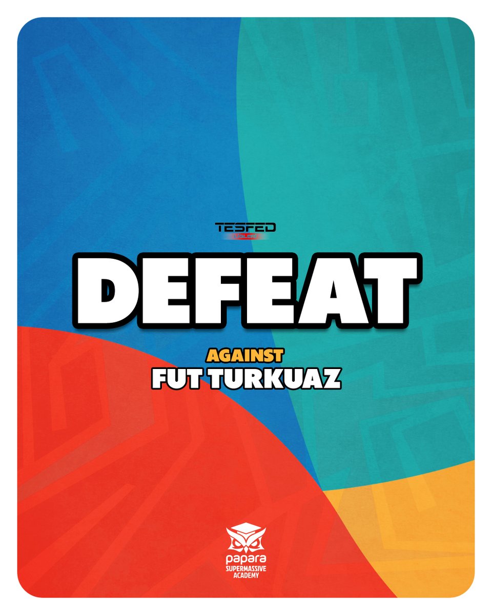FUT Turkuaz karşılaşmasından mağlup ayrılıyoruz.