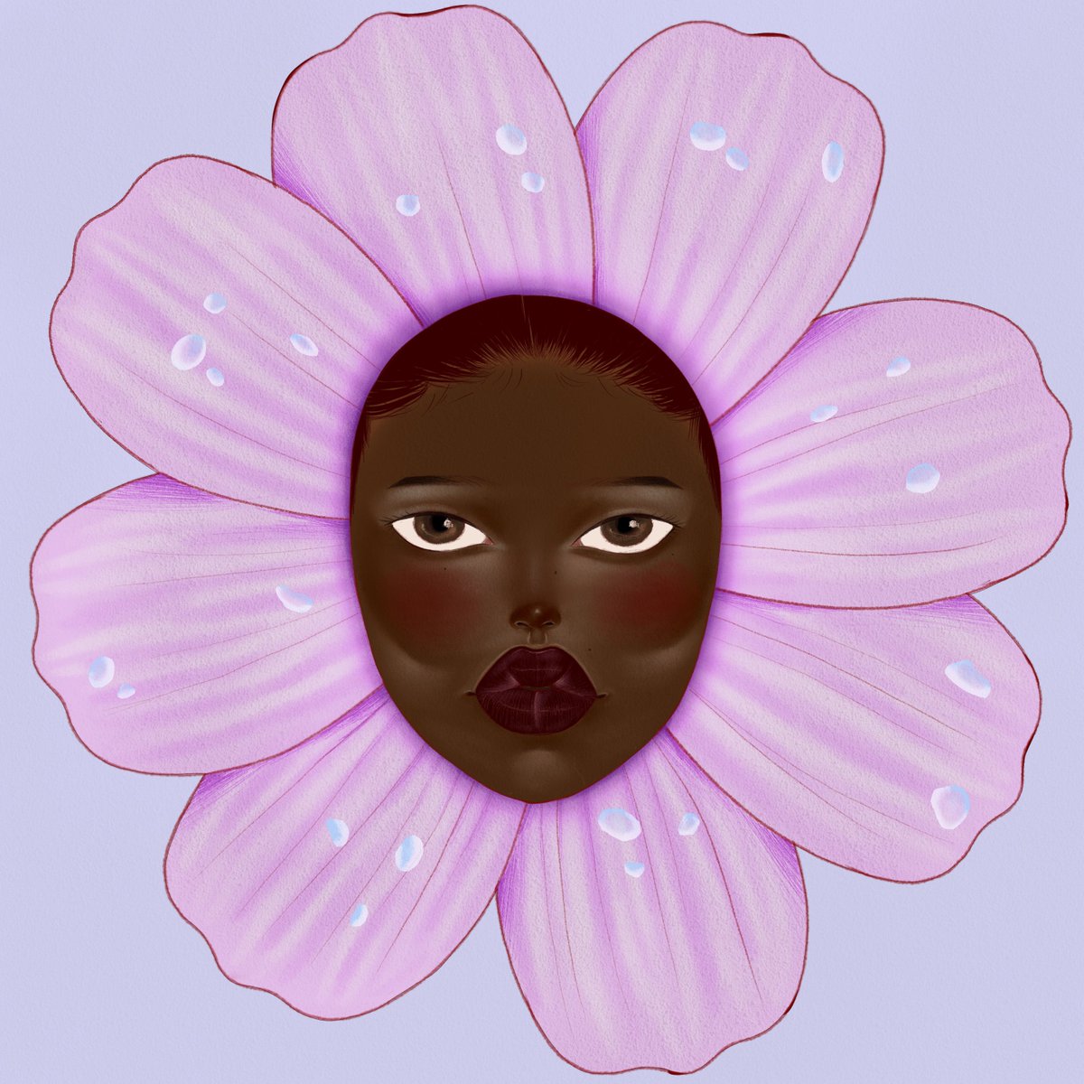 The flower I’ve met in a garden last year vs the art