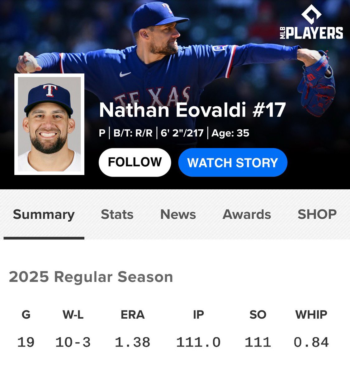 MLBDeadlineNews's tweet photo. Kinda crazy that the Rangers have Jacob deGrom and a guy cosplaying as prime-Jacob deGrom in the same rotation https://t.co/x6n23UX7We