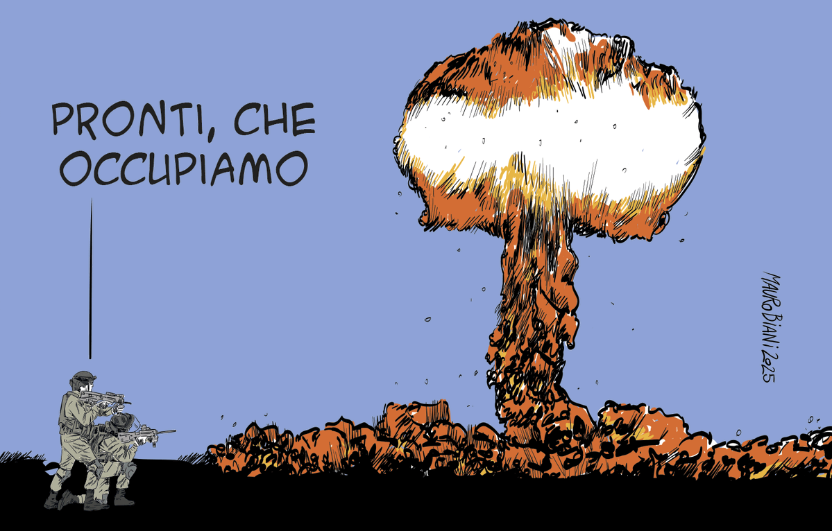 Mauro Biani (@maurobiani) on Twitter photo #atomica #hiroshima #80anni
#gaza #palestina
Occupare il deserto.
Oggi per <a href="/repubblica/">Repubblica</a> #atomica #hiroshima #80anni
#gaza #palestina
Occupare il deserto.
Oggi per <a href="/repubblica/">Repubblica</a>