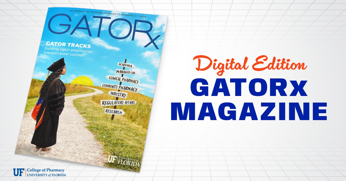 For more than three decades, GATORx magazine has highlighted the people and progress of #UFPharmacy. The latest issue features stories on career readiness and spotlights the success of our students, faculty and alumni. Read it today! bit.ly/3UiGAIj