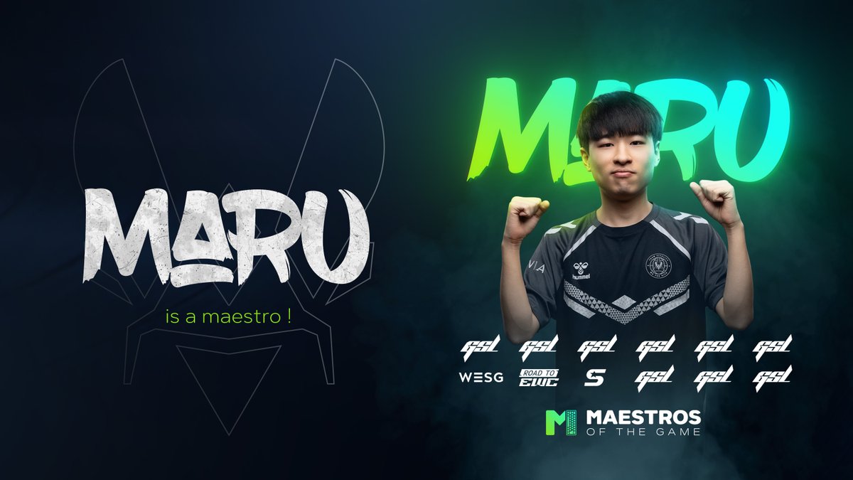ComeBack TV 💢 (@comeback_tv) on Twitter photo 🚨 Nouveau joueur invité pour le Maestros of The Game !🚨
Aujourd'hui c'est le Petit Prince des Terrans de <a href="/TeamVitality/">Team Vitality 🐝</a> Maru qui rejoint l'arène des Maestros !
Le Marudeur, l'empereur de la GSL nous fera vibrer à partir du 4 Septembre !
Niveau incroyable, on vous l'avait dit ! 🚨 Nouveau joueur invité pour le Maestros of The Game !🚨
Aujourd'hui c'est le Petit Prince des Terrans de <a href="/TeamVitality/">Team Vitality 🐝</a> Maru qui rejoint l'arène des Maestros !
Le Marudeur, l'empereur de la GSL nous fera vibrer à partir du 4 Septembre !
Niveau incroyable, on vous l'avait dit !