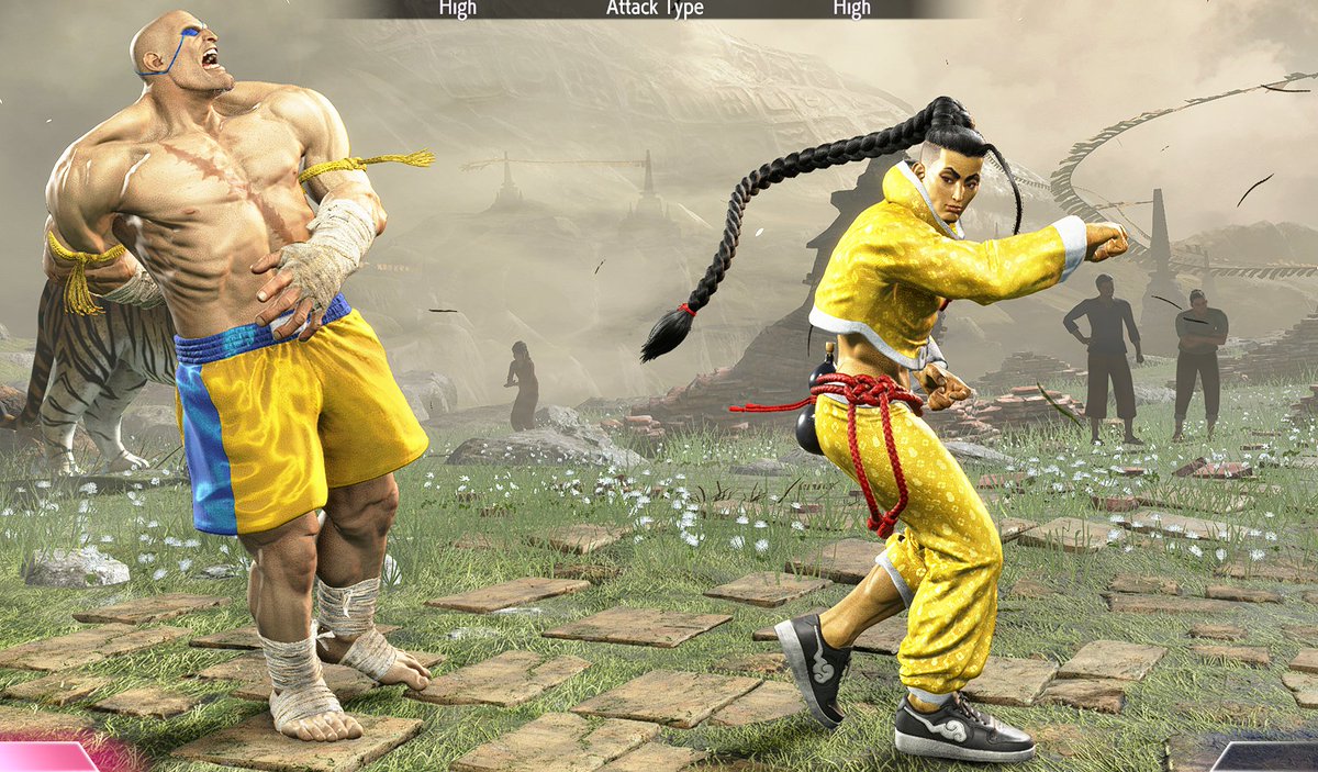 TaazOtaku's tweet image. when jamie does his lvl3 on sagat, the game shrinks him to make him fit in the super 😂
#SF6_Sagat #SF6_Jamie #StreetFighter6