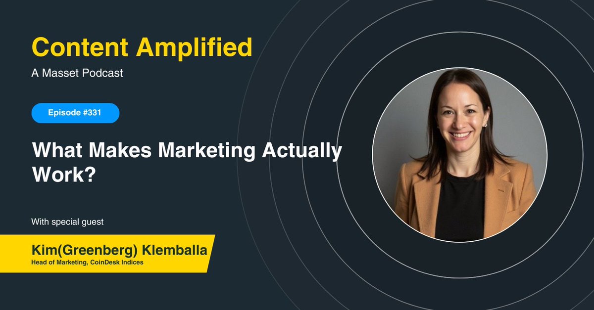 Thank you Benjamin Ard for having me on your podcast. 
👉 Told a favorite story that has guided my career.
👉 Broke down "what is marketing" (to me). 
👉 Gave a tip on capturing audience attention.
👉 Provided considerations when building a brand.

contentamplifiedpodcast.com/p/relentless-p…