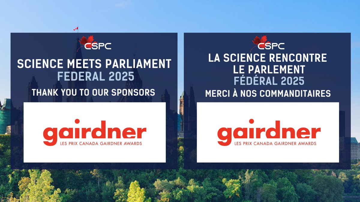 Canadian Science Policy Centre (CSPC) (@sciencepolicy) on Twitter photo #SciParl2025 wouldn’t be possible without the support of our incredible sponsors!
#SciParl2025 ne serait pas possible sans le soutien de nos incroyables commanditaires !
Thank you, Gairdner Foundation! Merci, Fondation Gairdner ! <a href="/GairdnerAwards/">Gairdner Foundation</a>
sciencepolicy.ca/programs/scien… #SciParl2025 wouldn’t be possible without the support of our incredible sponsors!
#SciParl2025 ne serait pas possible sans le soutien de nos incroyables commanditaires !
Thank you, Gairdner Foundation! Merci, Fondation Gairdner ! <a href="/GairdnerAwards/">Gairdner Foundation</a>
sciencepolicy.ca/programs/scien…
