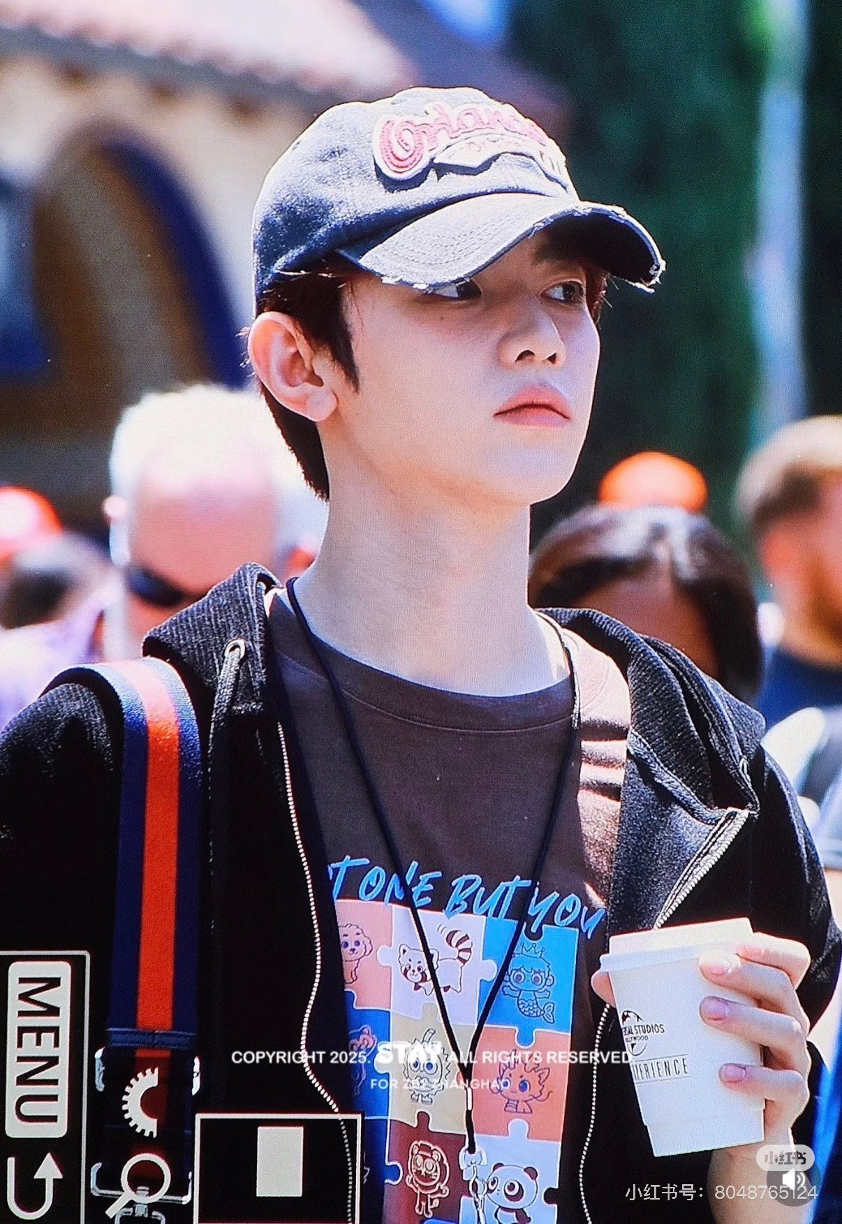 ジャンハオ着用　黒　長袖Tシャツ　ZEROBASEONE zhanghao 章昊 ジャンハオ着用 黒 長袖Tシャツ ZEROBASEONE zhanghao 章昊