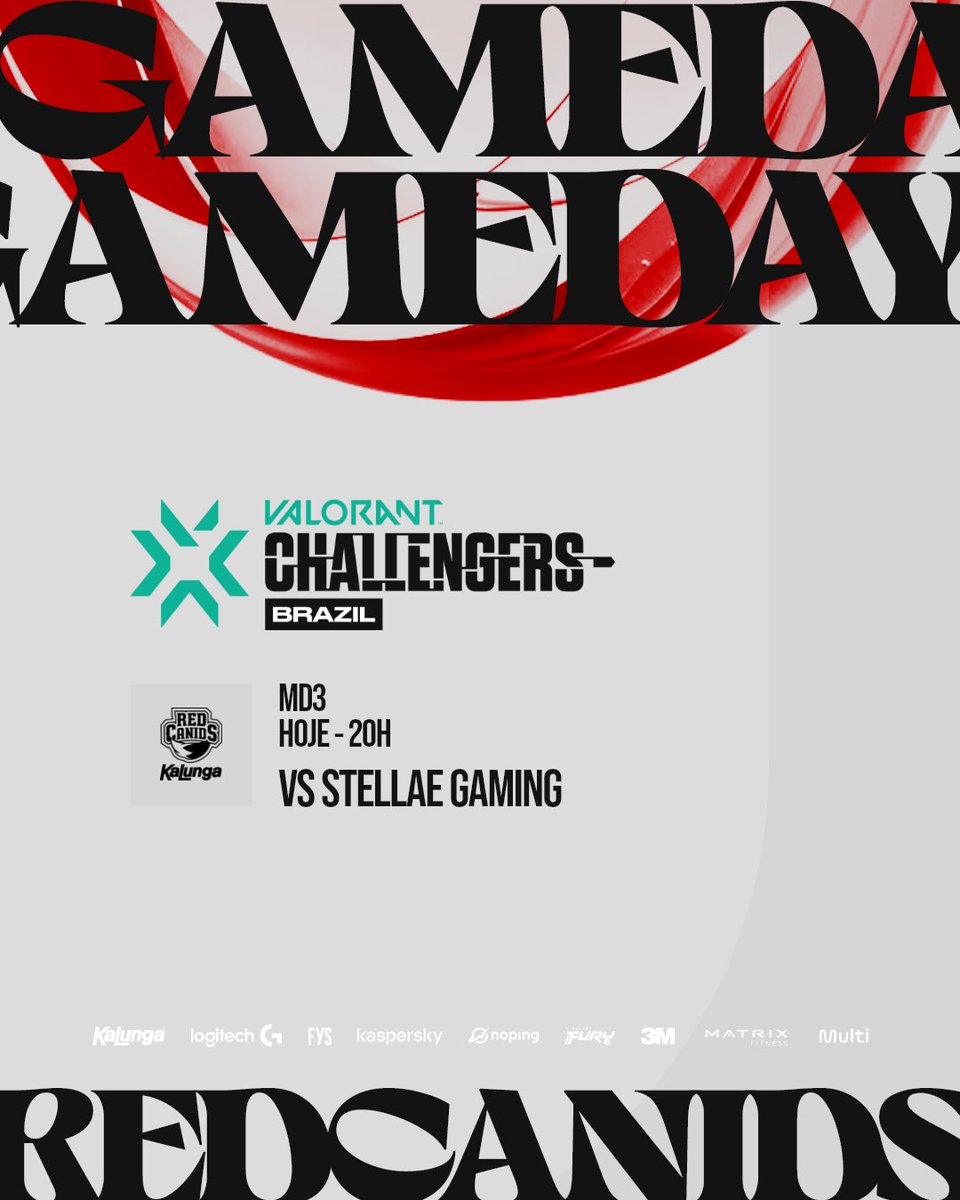 Ontem foi insano, mas cabeça erguida porque hoje também tem jogão no VCB!

Enfrentaremos a Stellae entre 19h-20h, pela segunda MD3 do dia, e o seu 🫵 apoio é fundamental! #GoRED