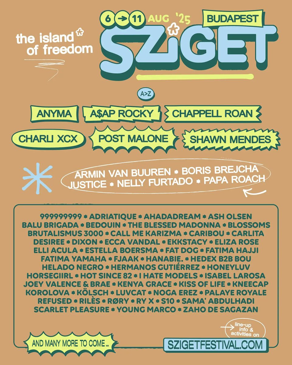 JfbOfficiel's tweet photo. De ce mercredi 6 au lundi 11 août, l'immense festival Sziget s'empare de l'île d'Óbuda pour une semaine de concerts dont des représentants de la scène française comme Justice, Rilès, I Hate Models ou encore Zaho de Sagazan !

#Hongrie #Hungary https://t.co/UhZQ17FPcJ
