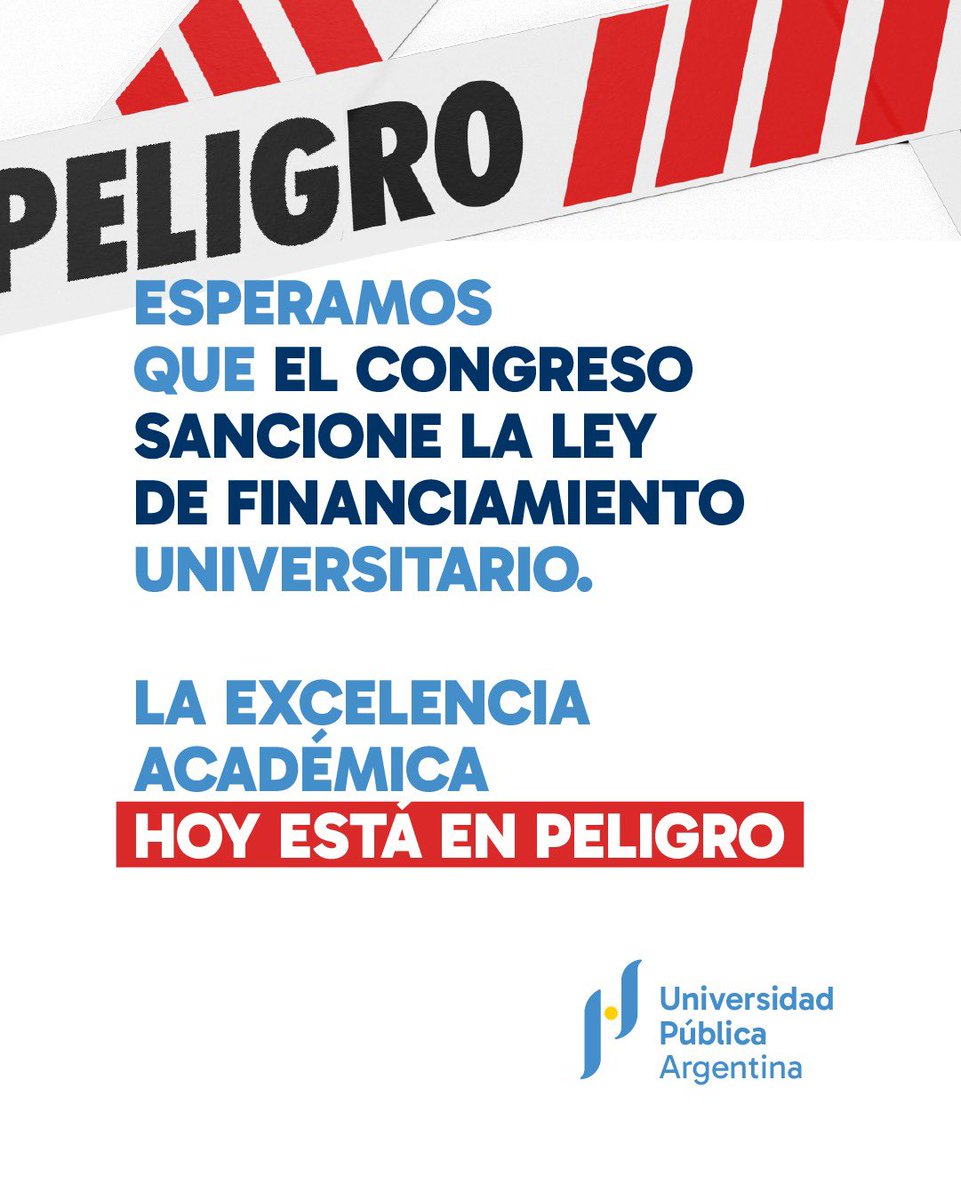 serantesblanco's tweet photo. Necesitamos una Ley de Financiamiento Universitario:
El presupuesto cayó un 45 % , no alcanza para garantizar el funcionamiento. Los docentes y nodocentes perdieron cerca del 35% de su poder adquisitivo 
La ley de financiamiento no compromete el equilibrio fiscal
#Universidades https://t.co/W9VynqQOEH