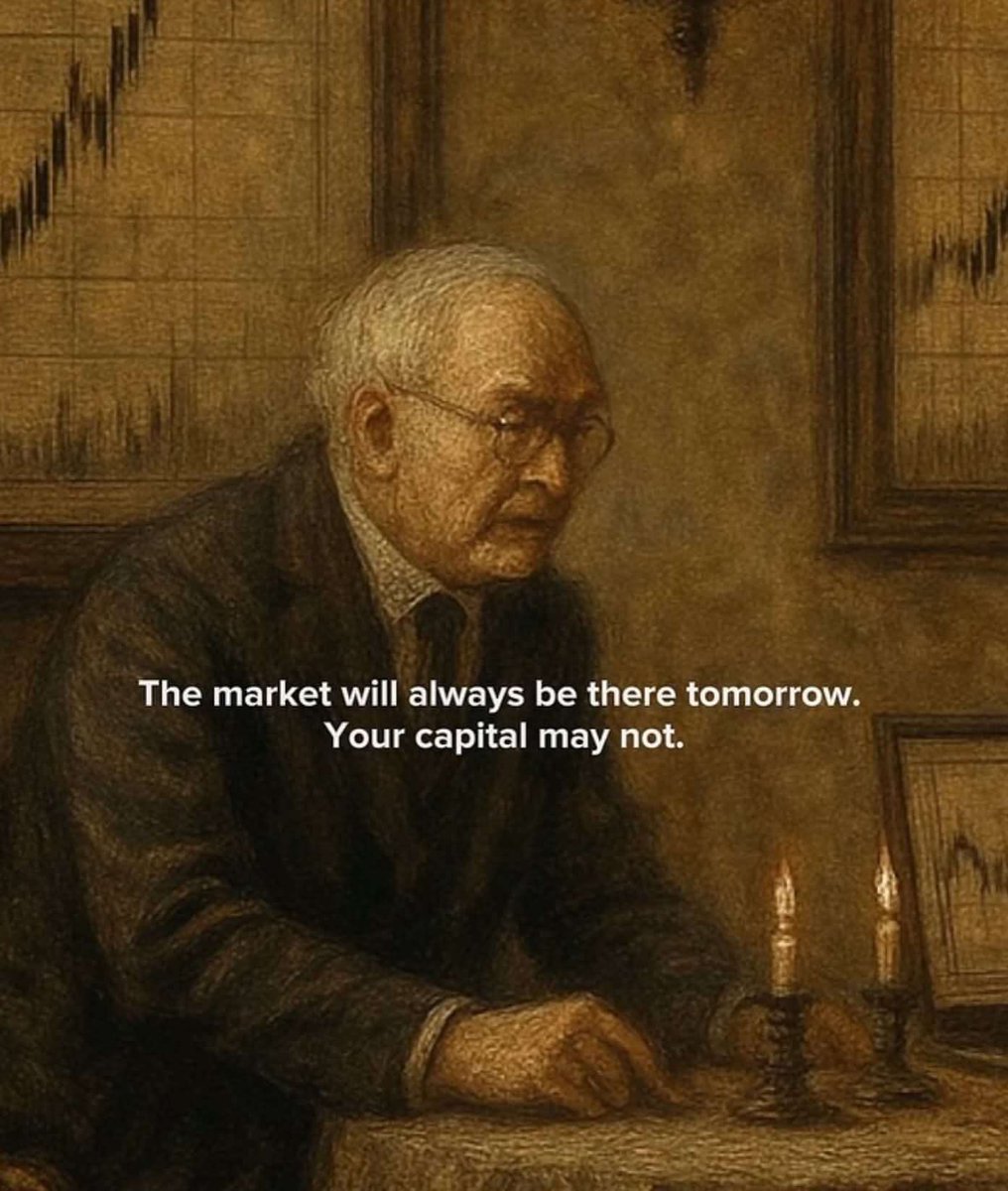 The market will always be there tomorrow.
Your capital may not. $BTC $ETH $SOL